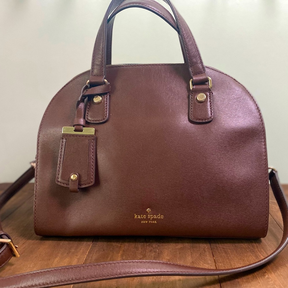 Dark Brown Kate Spade two way bag